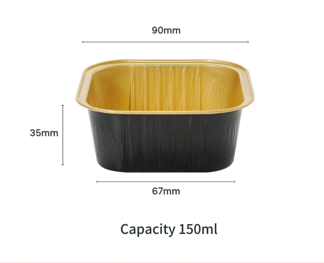 Square Aluminum Foil Baking Cup MC90-35