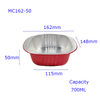 700ML Premium Round Aluminum Foil Container | Food-Grade | Disposable & Heat-Resistant,MC162-50