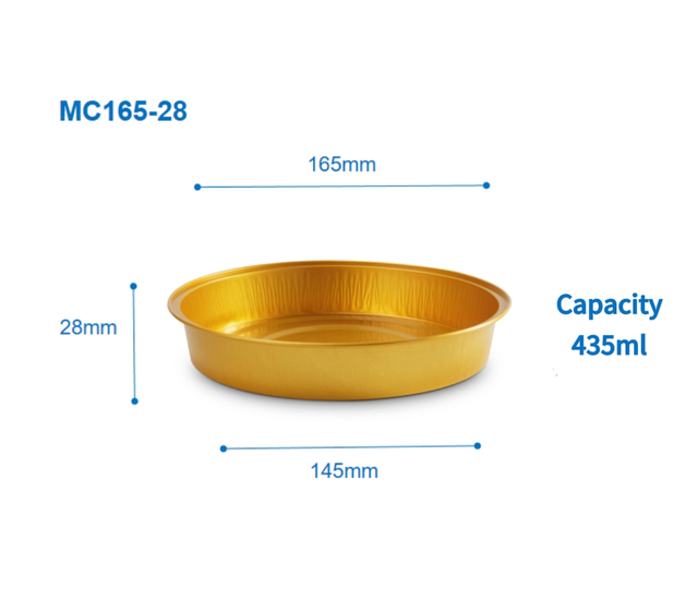 Round Aluminum Foil Container MC165-28