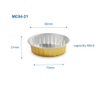 Aluminum foil baking cup MC84-21
