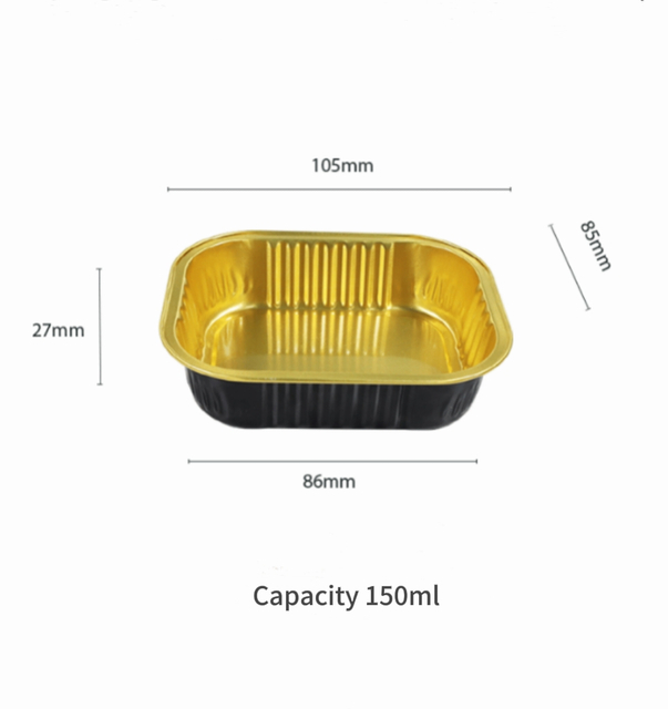 Square Aluminum Foil Box MC105-27