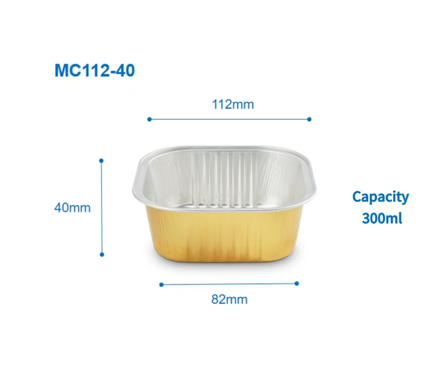 Square Aluminum Foil Baking Container MC112-40
