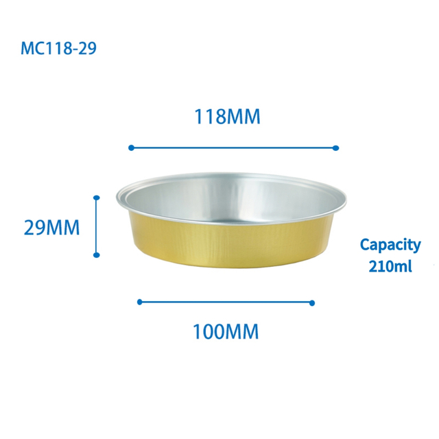 Round Aluminum Foil Baking Container MC118-29
