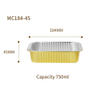 Rectangle Aluminum Foil Container MC184 Series